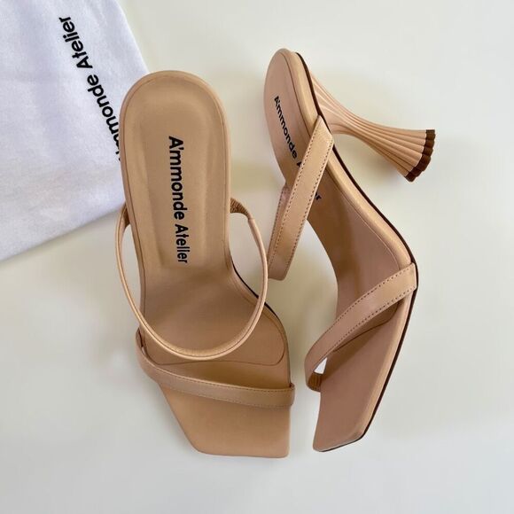 A'mmonde Atelier Andrea 100 Sandals in Nude - Picture 3 of 12